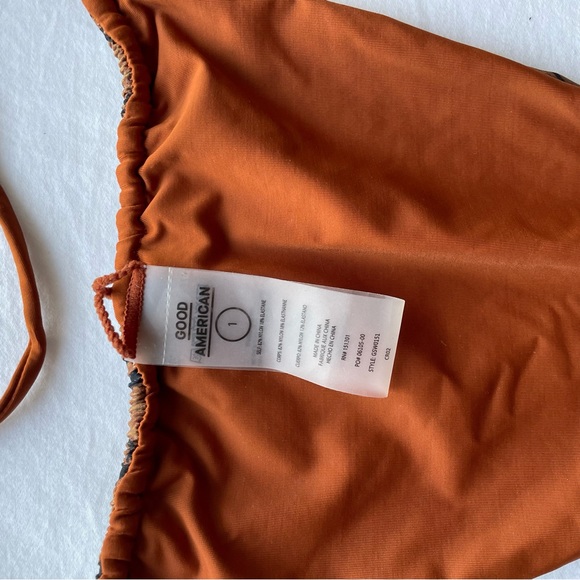 Good American Chai Reverse Ties Triangle Bikini Top & Bottom Size 1 / US small - Picture 8 of 12